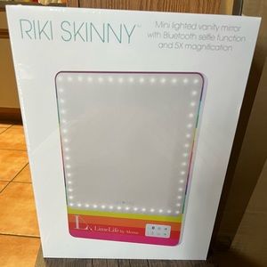 RIKI SKINNY RAINBOW BRAND NEW IN BOX - 5X magnifier mirror & stand included!